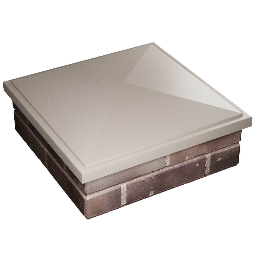 Колпак Zking БонаМоно Бежевый на столб 2х2 кирпича (515х515, 530х530мм) в Минеральных водах фото