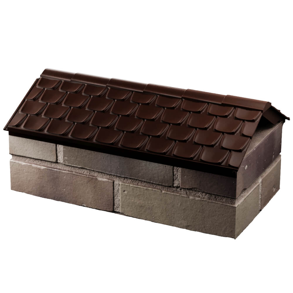 Парапет Zking Эльбрус Коричневый с посадкой на 1 кирпич (255мм) в Минеральных водах фото