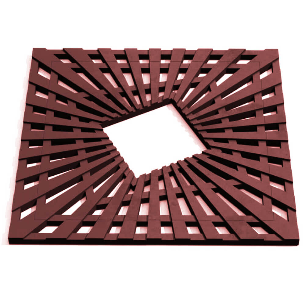 Приствольная решетка для дерева ZKING ATMOSPHERE 1.2х1.2м Коричневая Минеральные воды фото