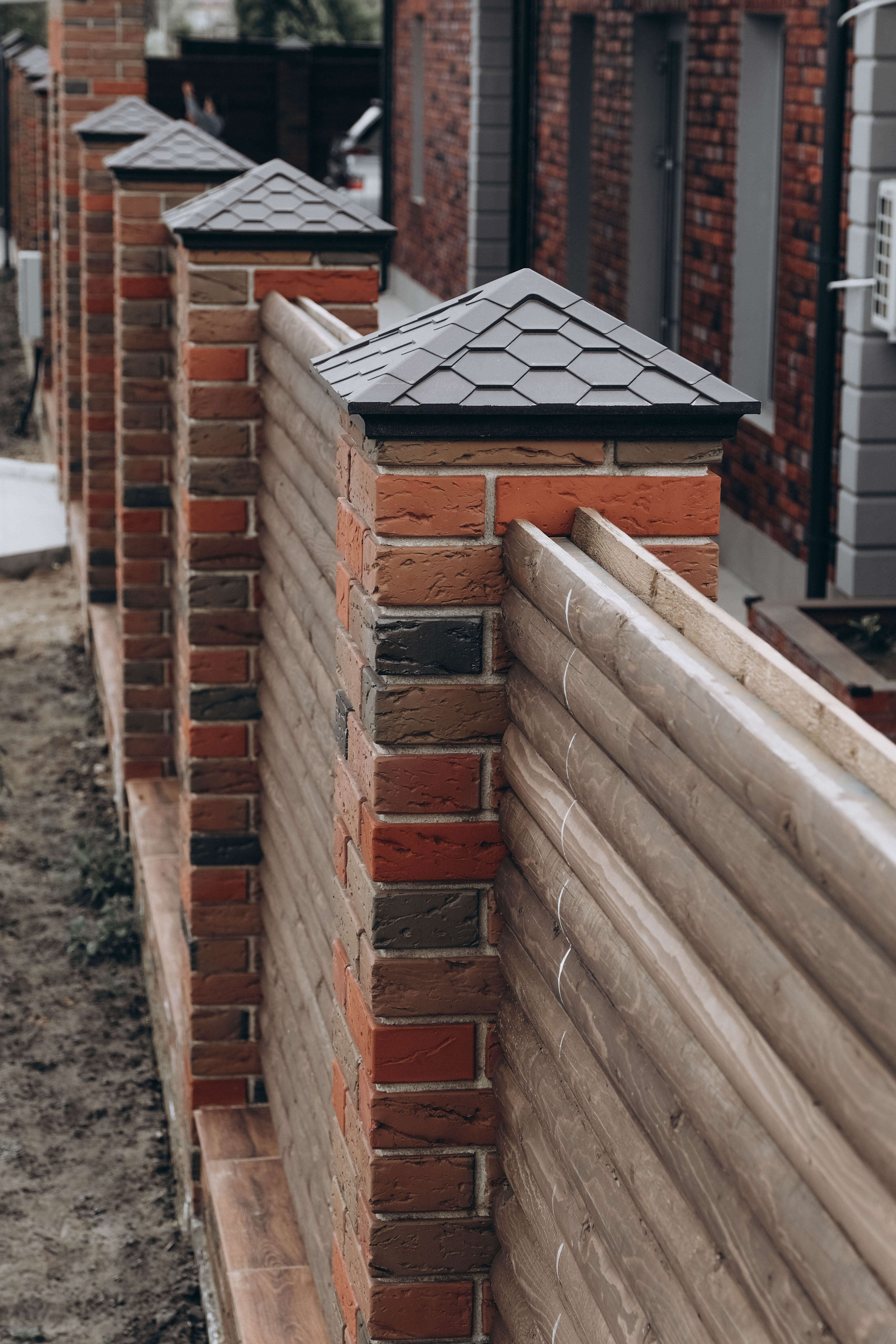 Колпак Zking Эверест Коричневый на столб 1.5х1.5 кирпича (390х390мм) в Минеральных водах фото