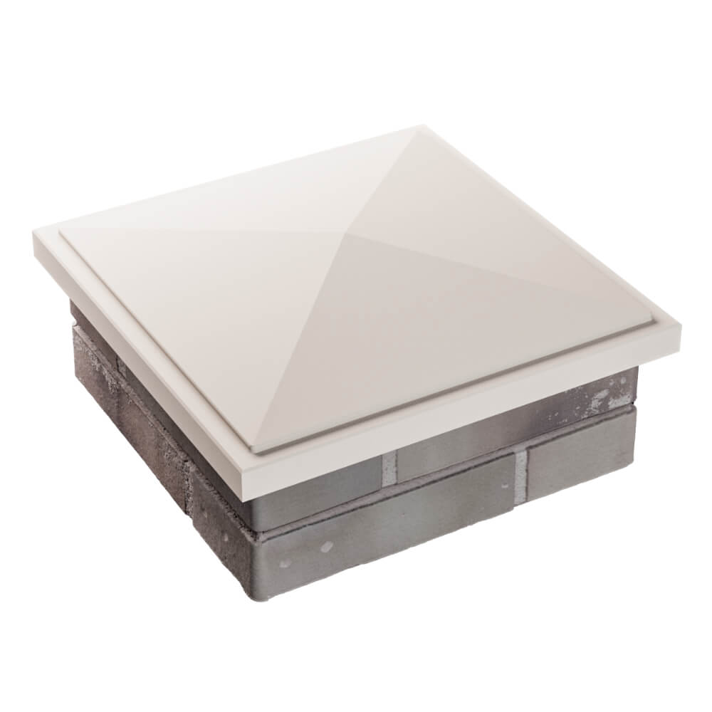 Колпак Zking БонаМоно Бежевый на столб 1.5х1.5 кирпича (385х385, 400х400мм) в Минеральных водах фото