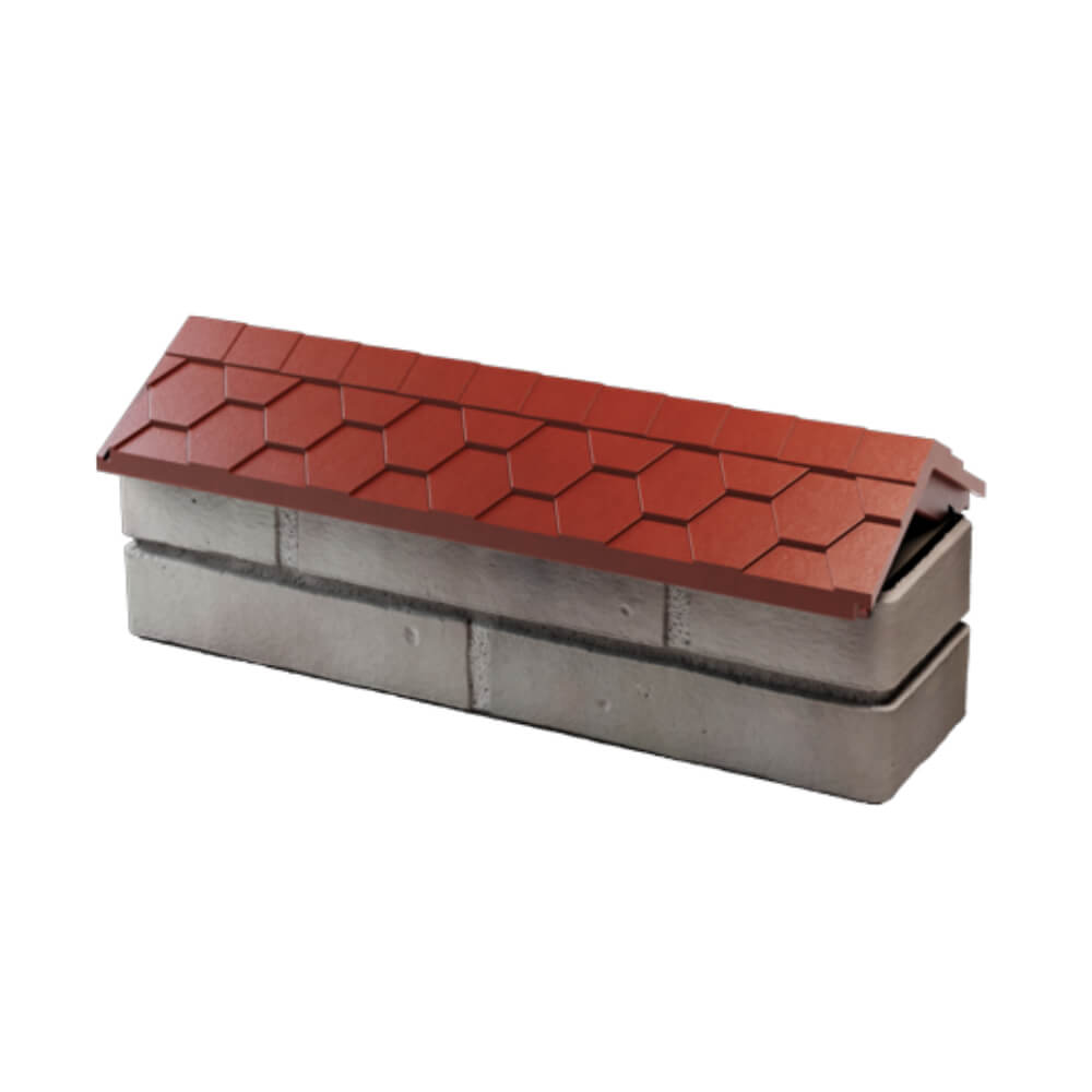 Парапет Zking Эверест Красный с посадкой на 0.5 кирпича (130мм) в Минеральных водах фото