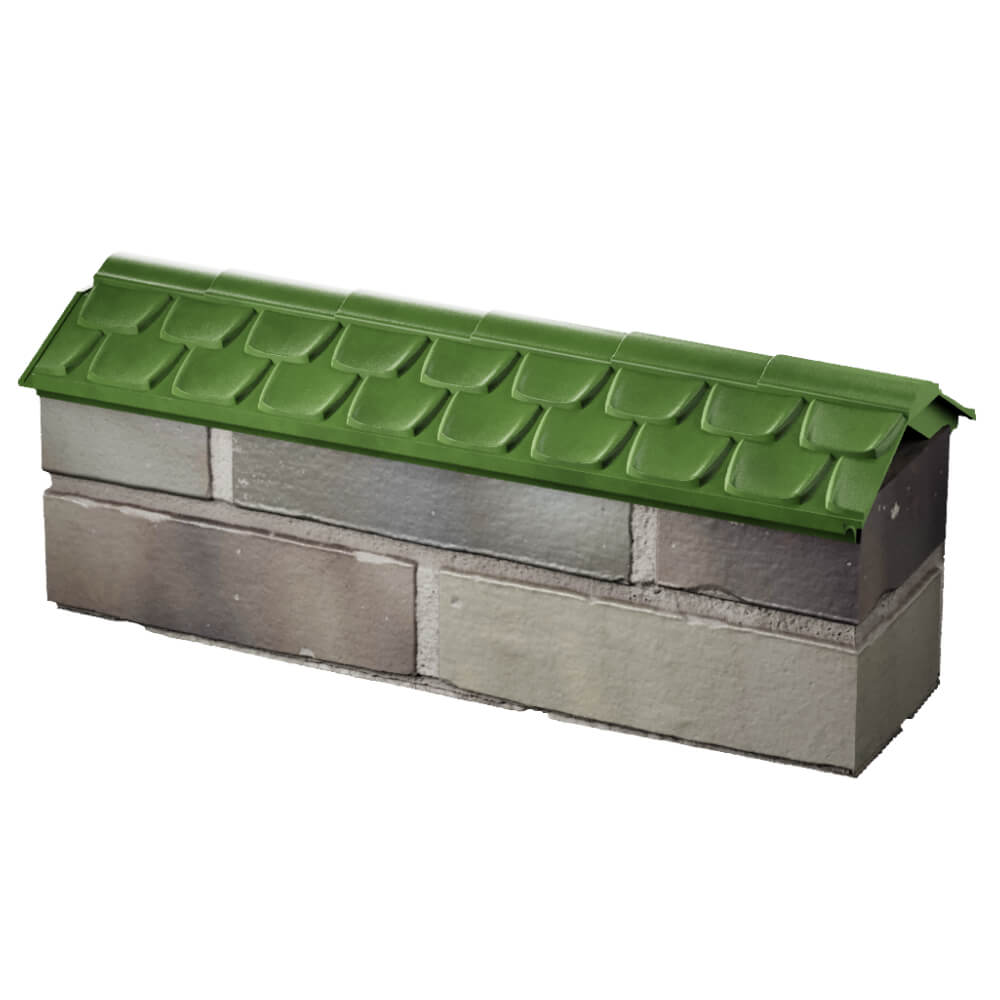 Парапет Zking Эльбрус Зеленый с посадкой на 0.5 кирпича (130мм) в Минеральных водах фото