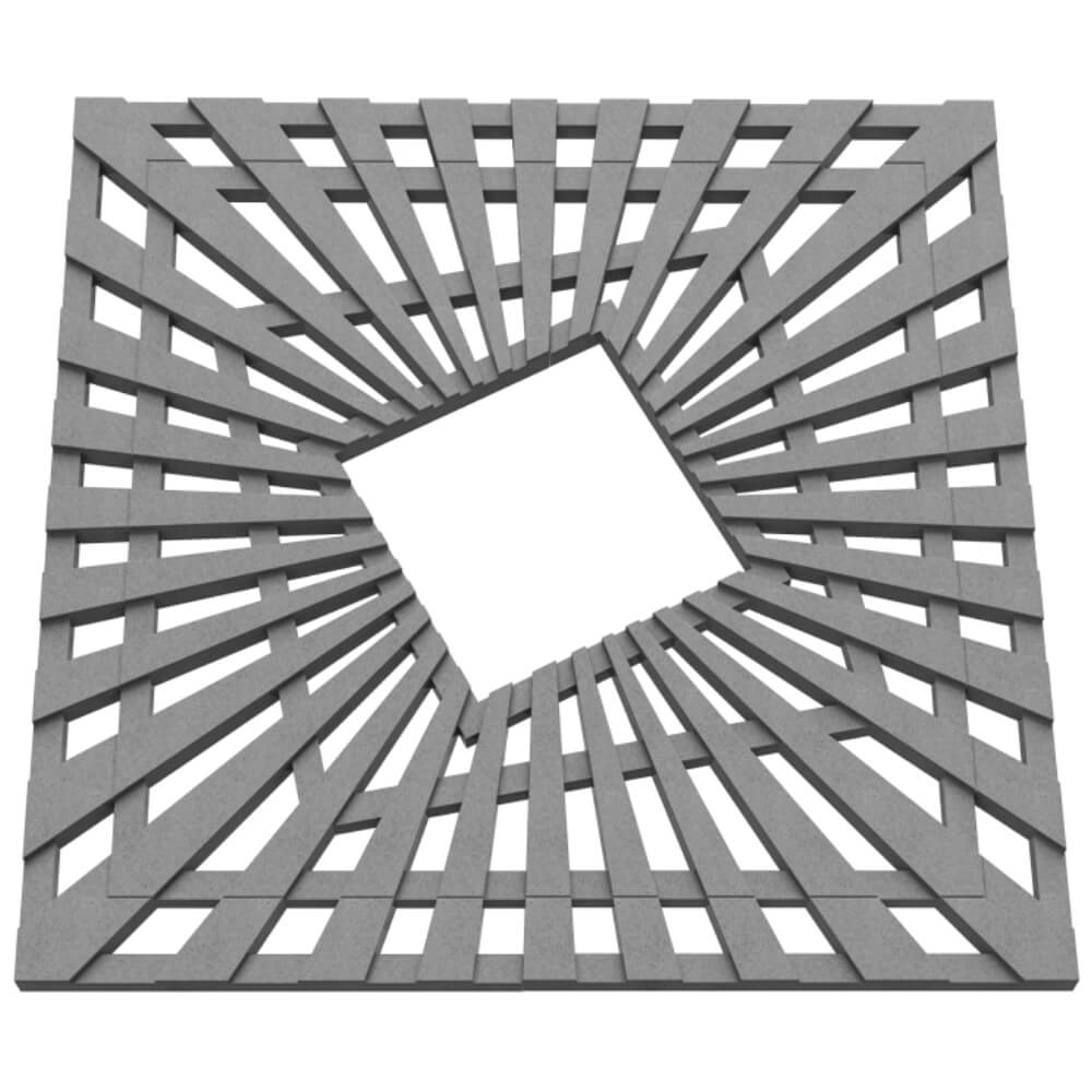 Приствольная решетка для дерева ZKING ATMOSPHERE 1.2х1.2м Серая в Минеральных водах фото