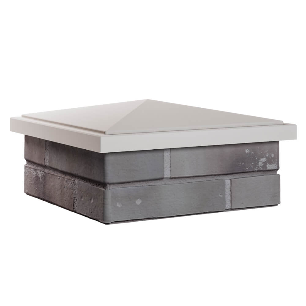 Колпак Zking БонаМоно Бежевый на столб 1.5х1.5 кирпича (385х385, 400х400мм) в Минеральных водах фото