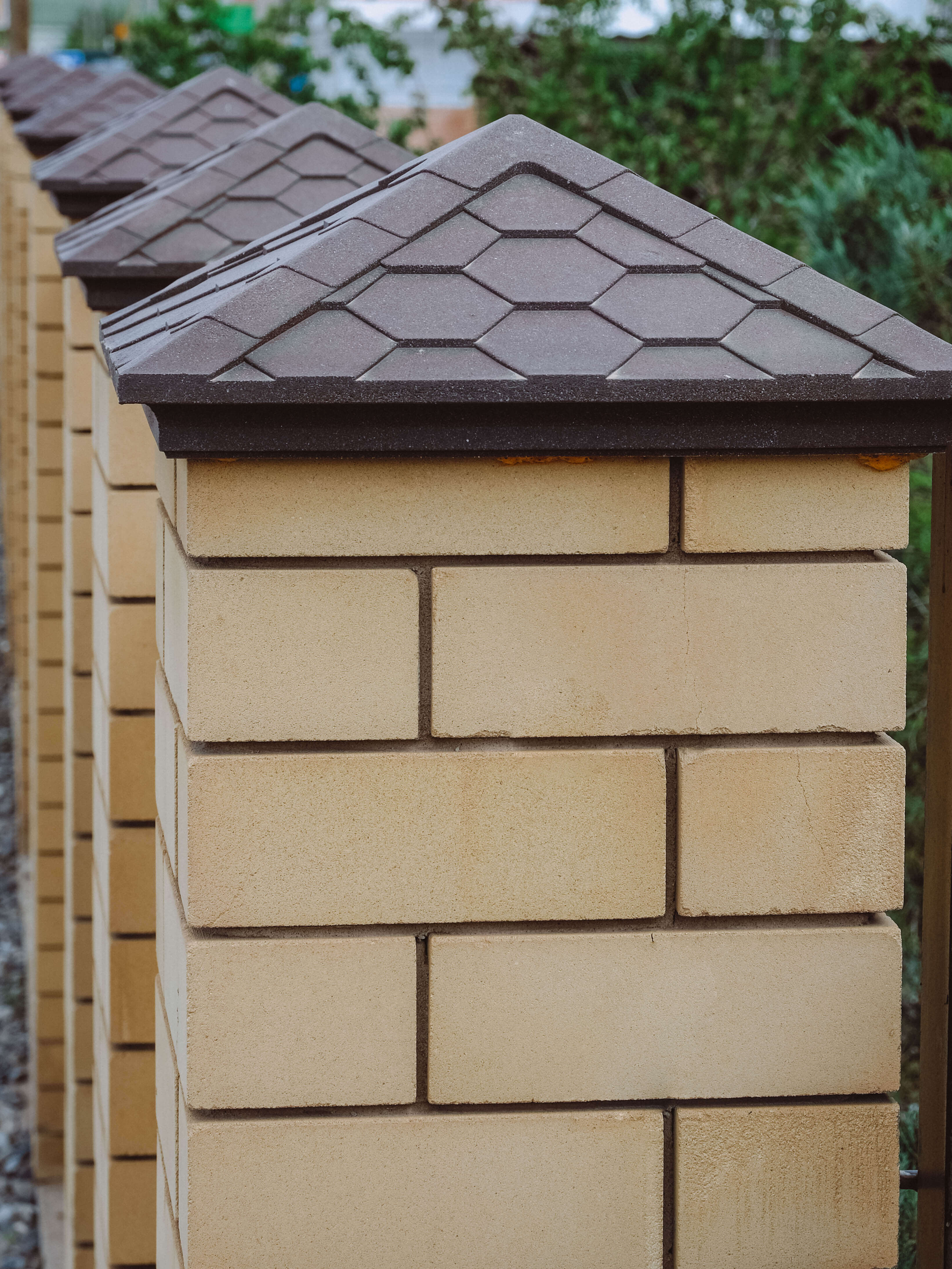 Колпак Zking Эверест Коричневый на столб 1.5х1.5 кирпича (390х390мм) в Минеральных водах фото