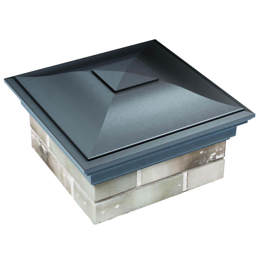 Колпак Zking Монблан Серый на столб 1.5х1.5 кирпича (385х385мм) в Минеральных водах фото