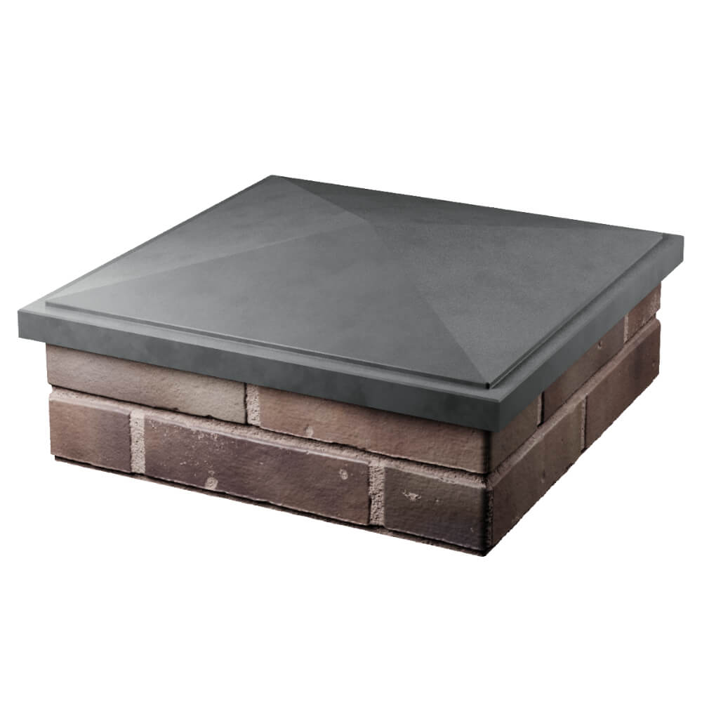 Колпак Zking БонаМоно Серый на столб 2х2 кирпича (515х515, 530х530мм) в Минеральных водах фото