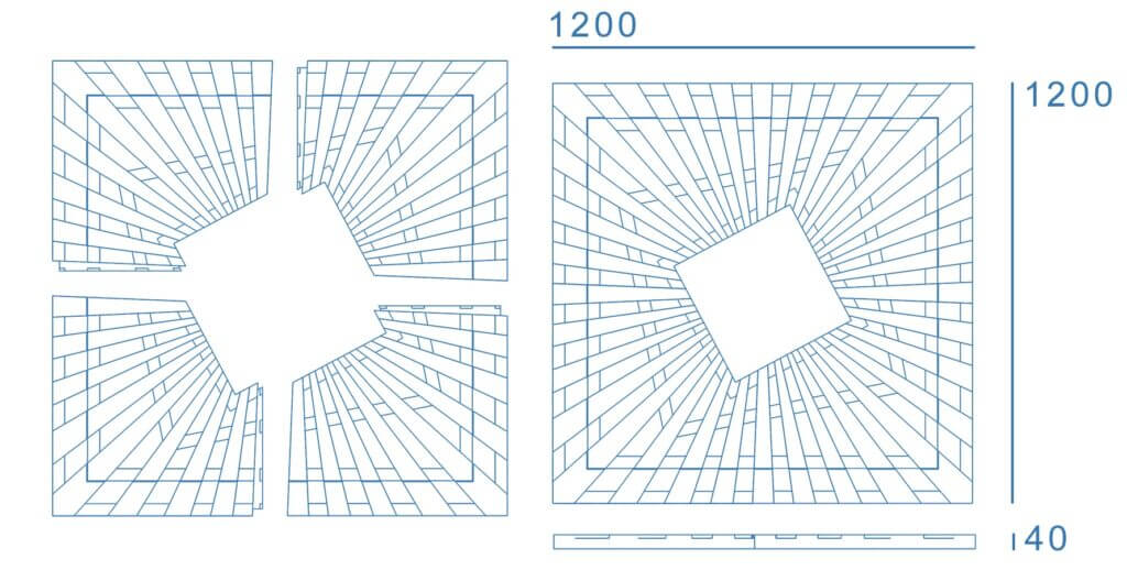 Приствольная решетка для дерева ZKING ATMOSPHERE 1.2х1.2м Бежевая в Минеральных водах фото