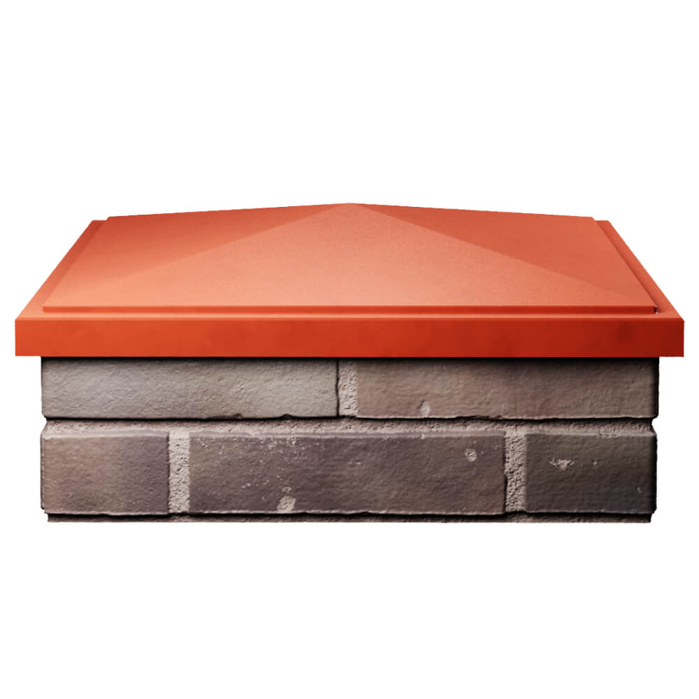 Колпак Zking БонаМоно Красный на столб 2х2 кирпича (515х515, 530х530мм) Минеральные воды фото