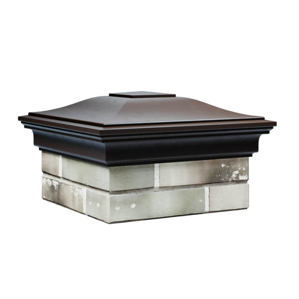 Колпак Zking Монблан Коричневый на столб 1.5х1.5 еврокирпича 0.7НФ (355х355мм)