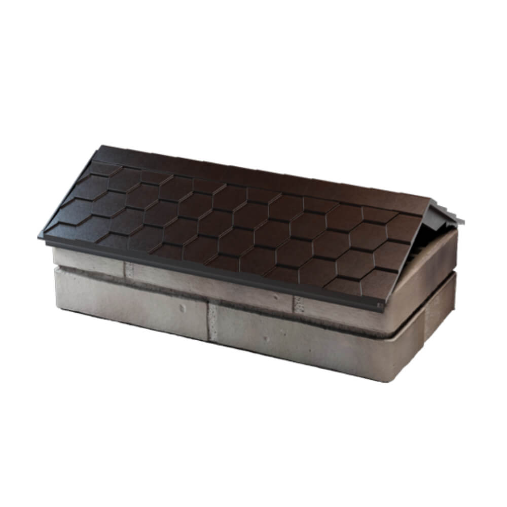 Парапет Zking Эверест Коричневый с посадкой на 1 кирпич (200/225/255мм) в Минеральных водах фото