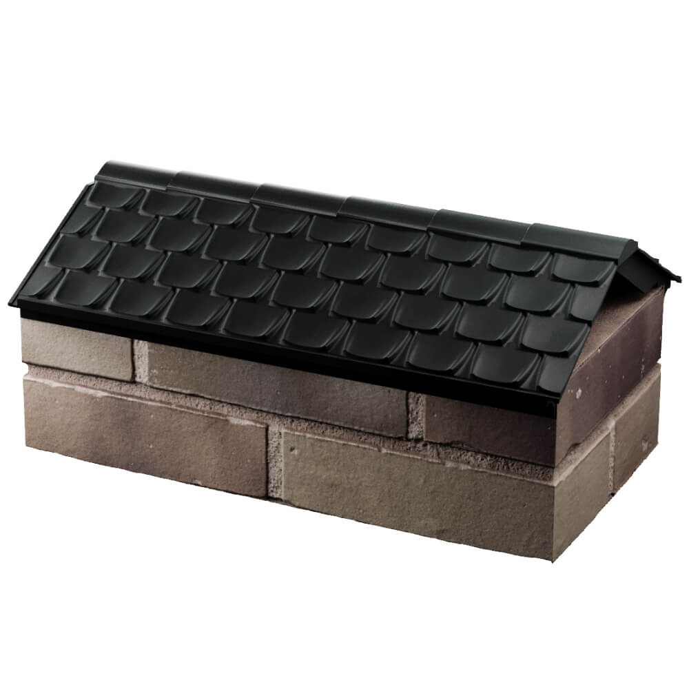 Парапет Zking Эльбрус Черный с посадкой на 1 кирпич (255мм) в Минеральных водах фото