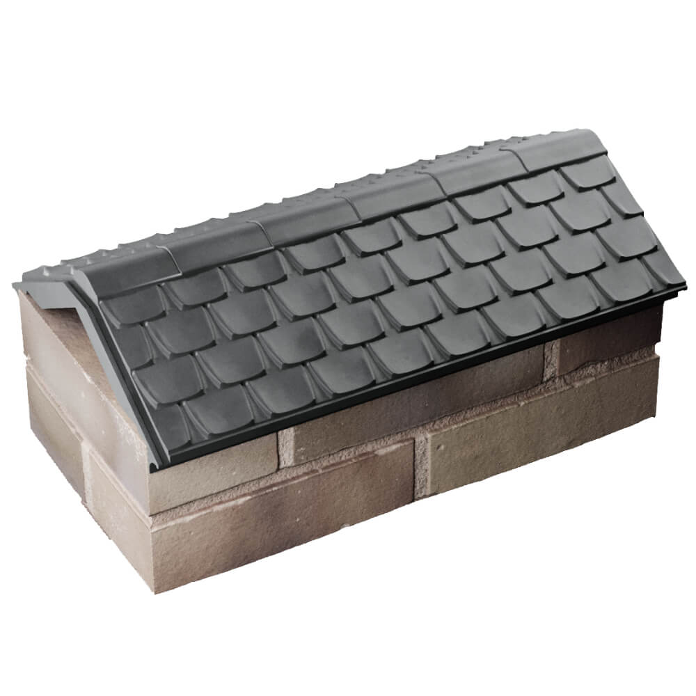 Парапет Zking Эльбрус Серый с посадкой на 1 кирпич (255мм) в Минеральных водах фото