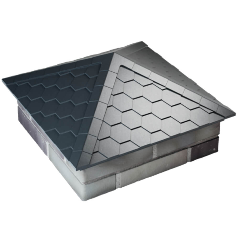 Колпак Zking Эверест Серый на столб 2х2 кирпича (535х535мм) Минеральные воды фото