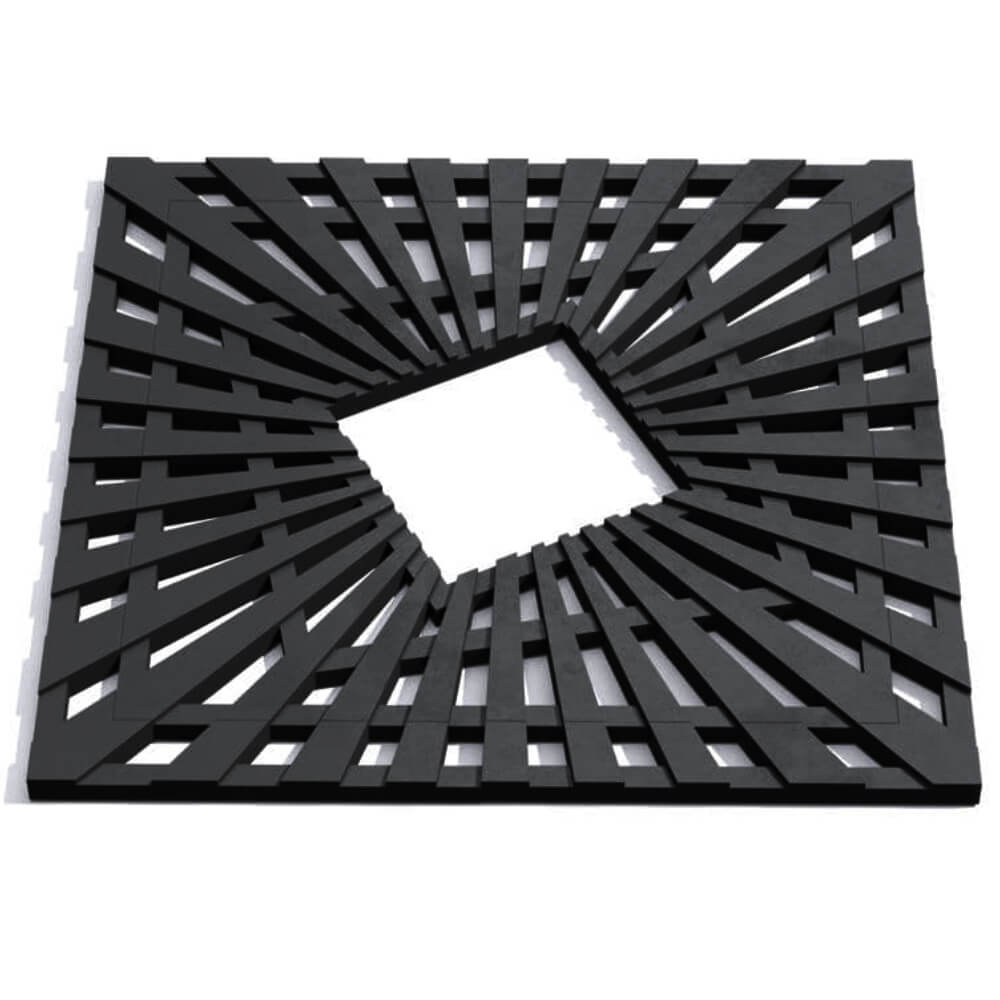 Приствольная решетка для дерева ZKING ATMOSPHERE 1.2х1.2м Черная Минеральные воды фото