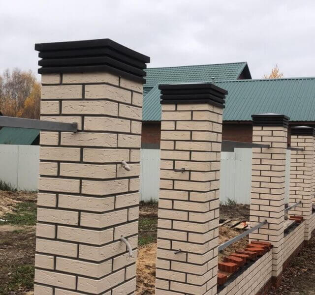 Колпак Zking Бона ХайТек Коричневый на столб 1.5х1.5 кирпича (385х385мм) в Минеральных водах фото