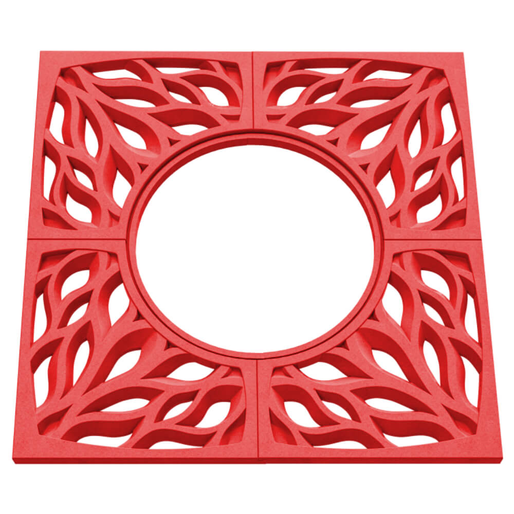 Приствольная решетка для дерева ZKING CRUST 1.2х1.2м Красная в Минеральных водах фото