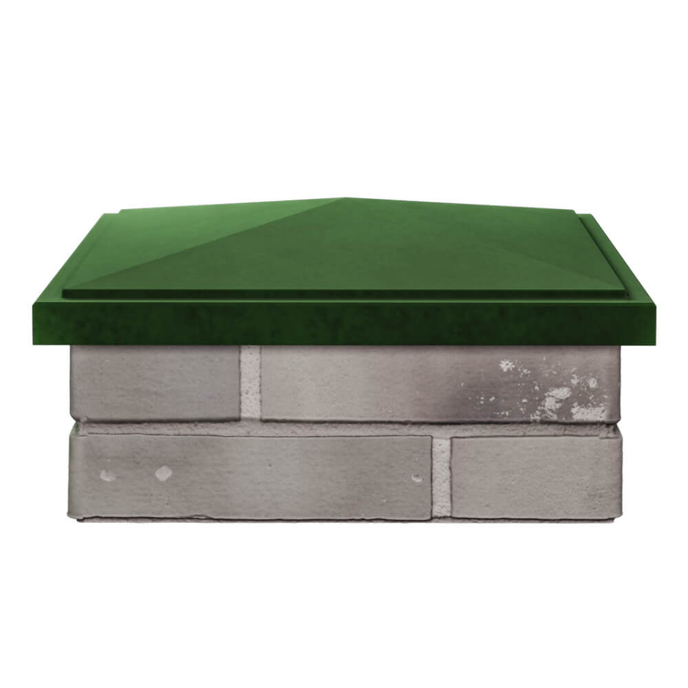 Колпак Zking БонаМоно Зеленый на столб 1.5х1.5 кирпича (385х385, 400х400мм) Минеральные воды фото