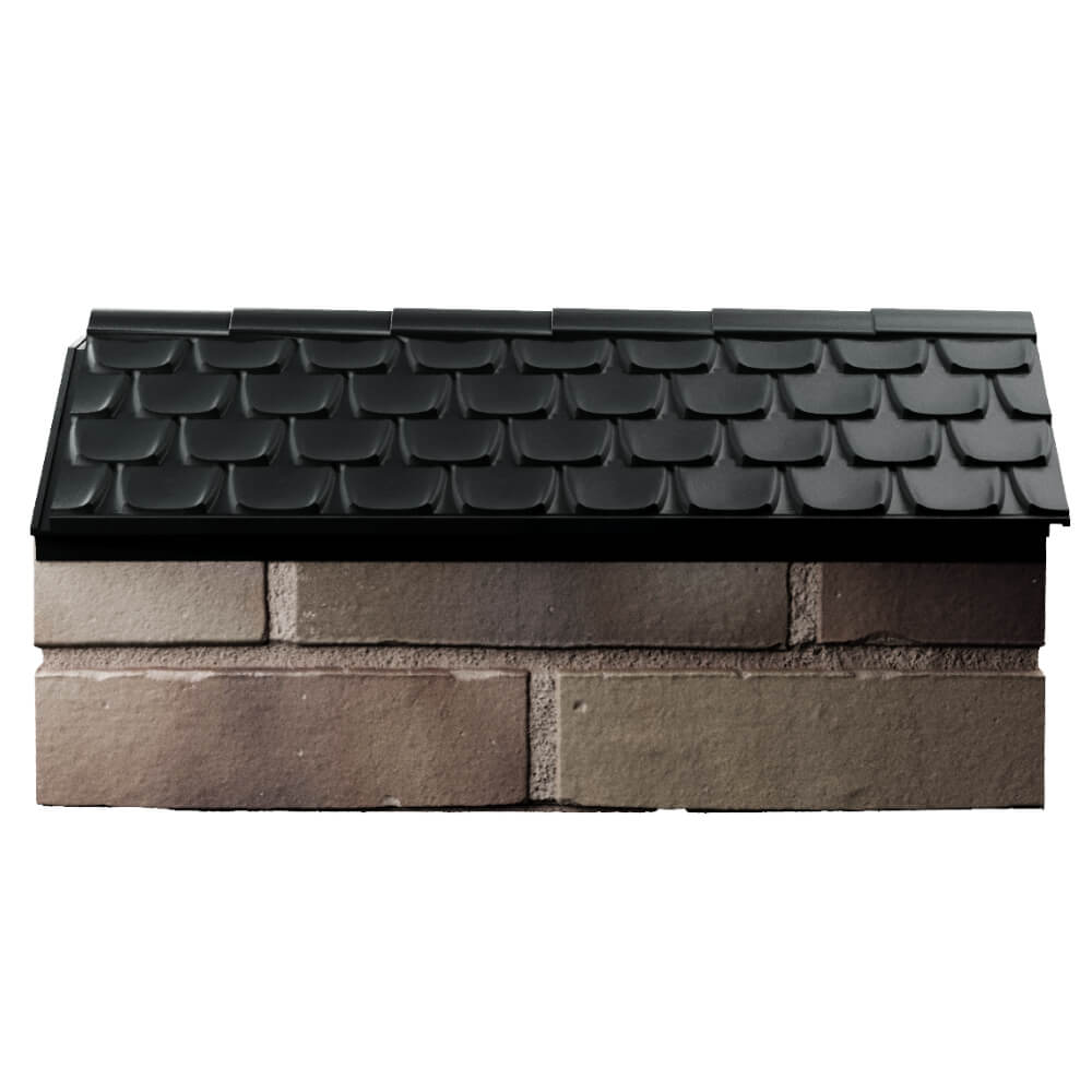 Парапет Zking Эльбрус Черный с посадкой на 1 кирпич (255мм) в Минеральных водах фото
