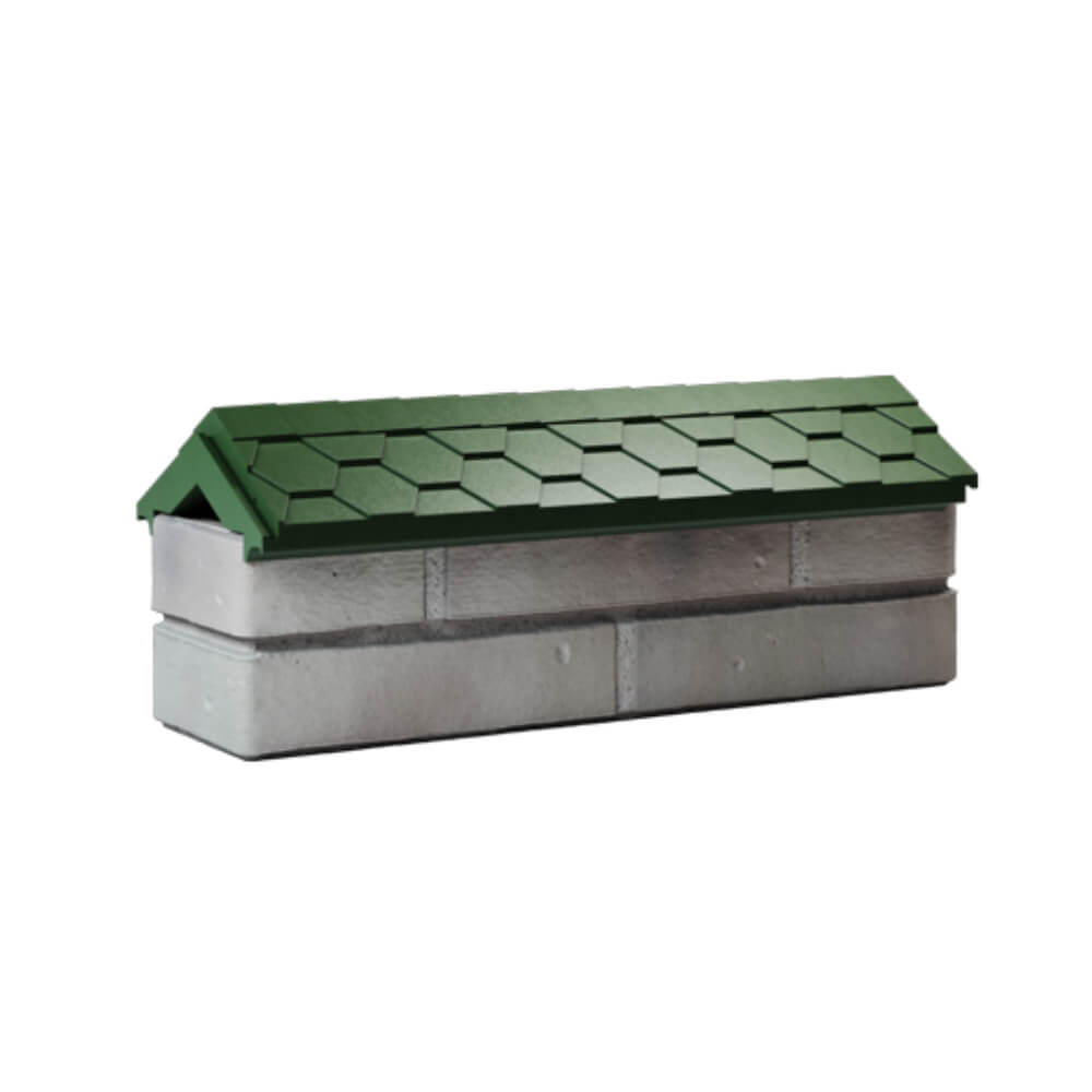 Парапет Zking Эверест Зеленый с посадкой на 0.5 кирпича (130мм) Минеральные воды фото