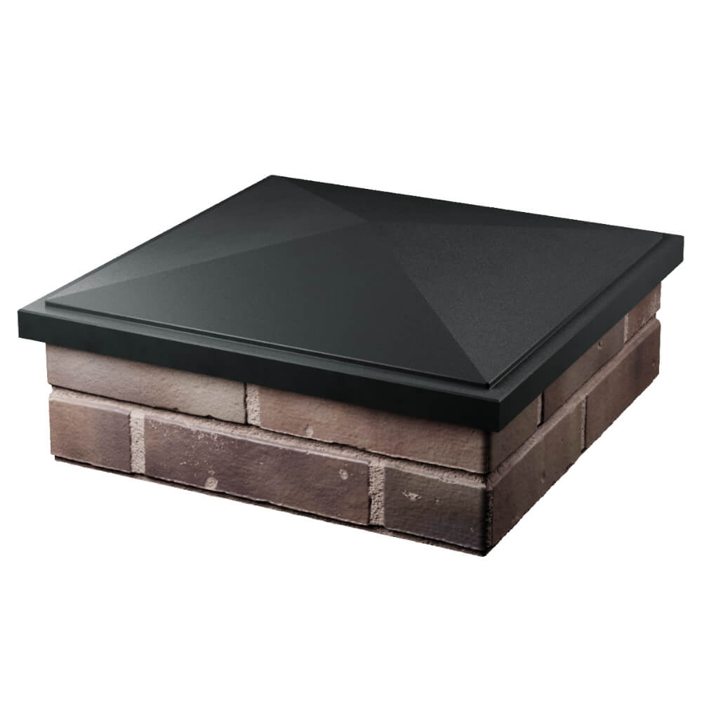 Колпак Zking БонаМоно Черный на столб 2х2 кирпича (515х515, 530х530мм) в Минеральных водах фото