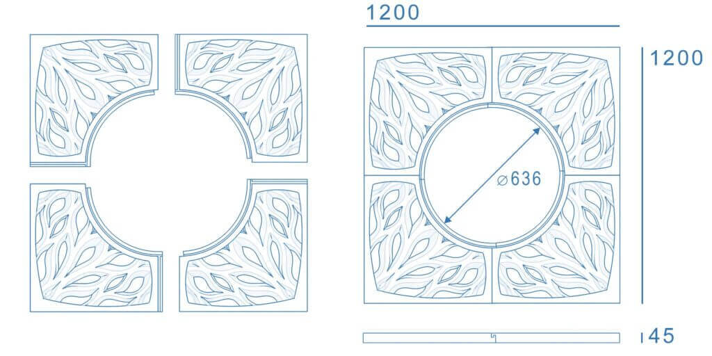Приствольная решетка для дерева ZKING CRUST 1.2х1.2м Черная в Минеральных водах фото