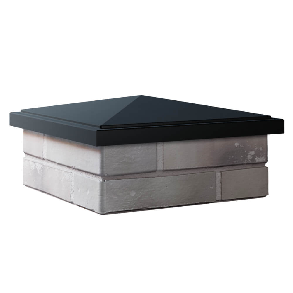 Колпак Zking БонаМоно Черный на столб 1.5х1.5 кирпича (385х385, 400х400мм) в Минеральных водах фото