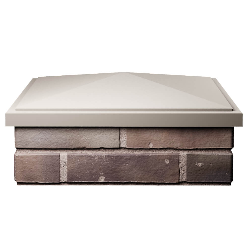 Колпак Zking БонаМоно Бежевый на столб 2х2 кирпича (515х515, 530х530мм) Минеральные воды фото