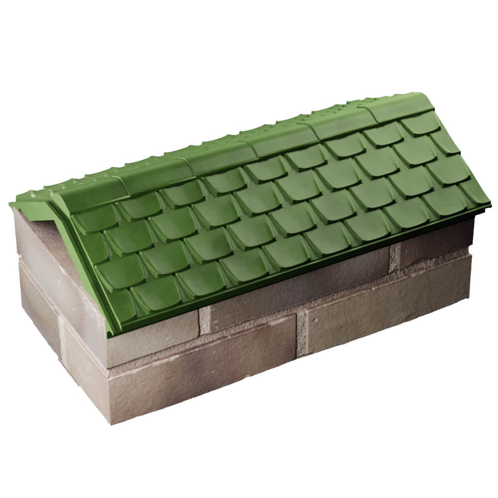 Парапет Zking Эльбрус Зеленый с посадкой на 1 кирпич (255мм) в Минеральных водах фото