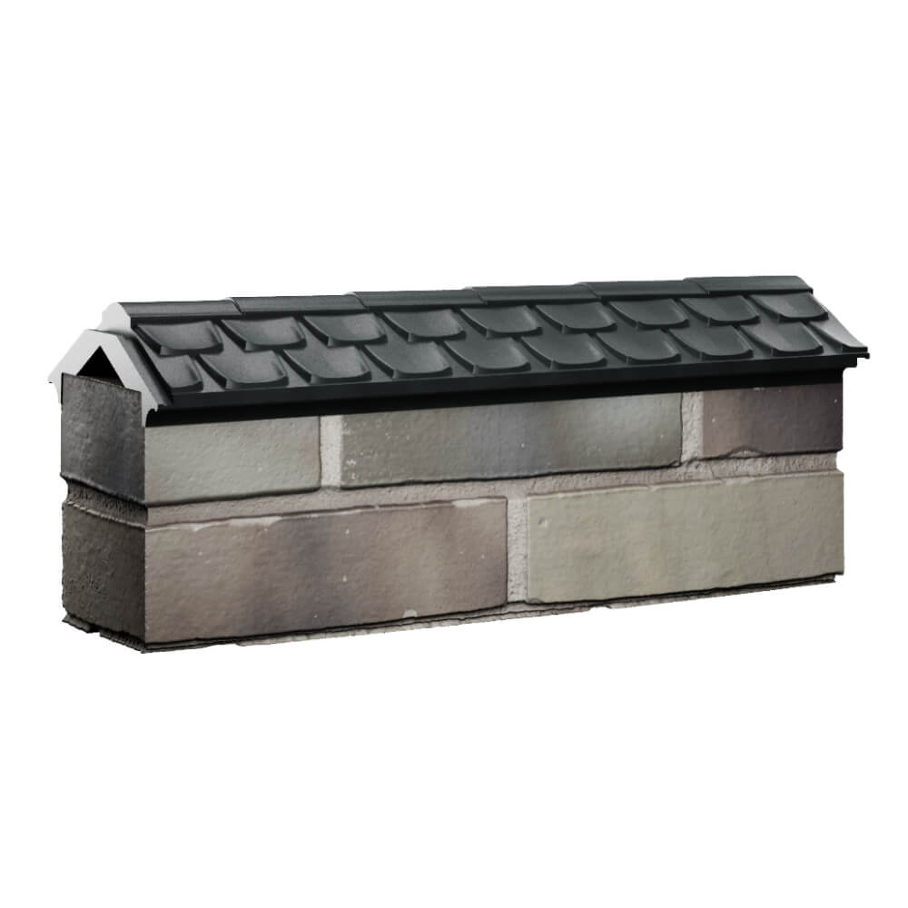 Парапет Zking Эльбрус Черный с посадкой на 0.5 кирпича (130мм) Минеральные воды фото