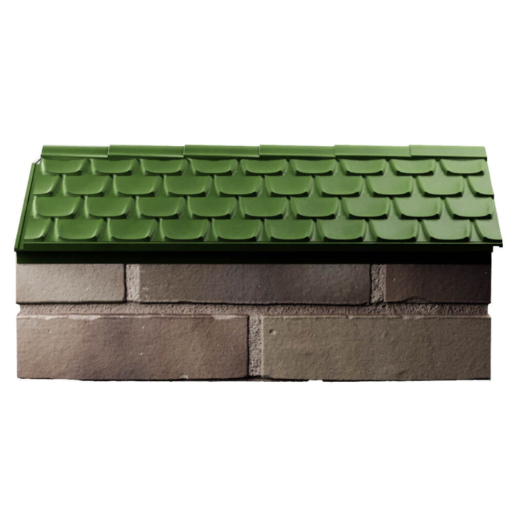 Парапет Zking Эльбрус Зеленый с посадкой на 1 кирпич (255мм) в Минеральных водах фото