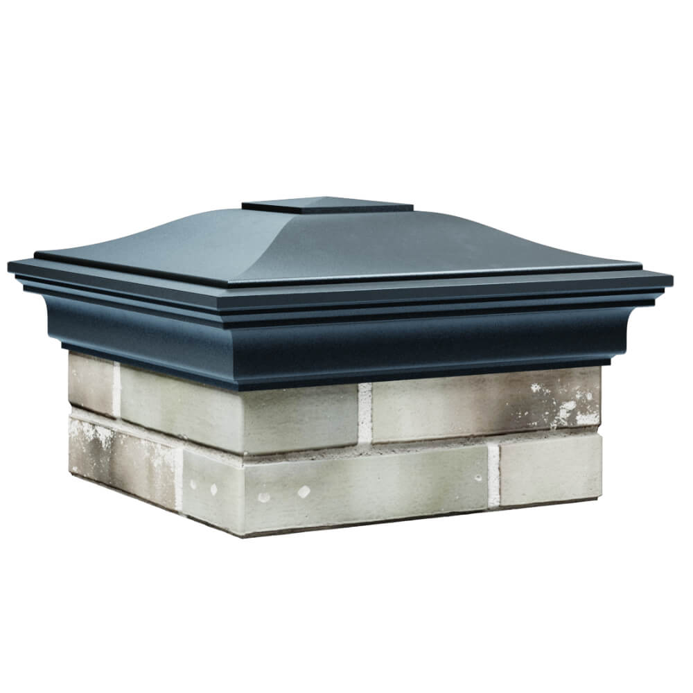 Колпак Zking Монблан Серый на столб 1.5х1.5 кирпича (385х385мм) в Минеральных водах фото