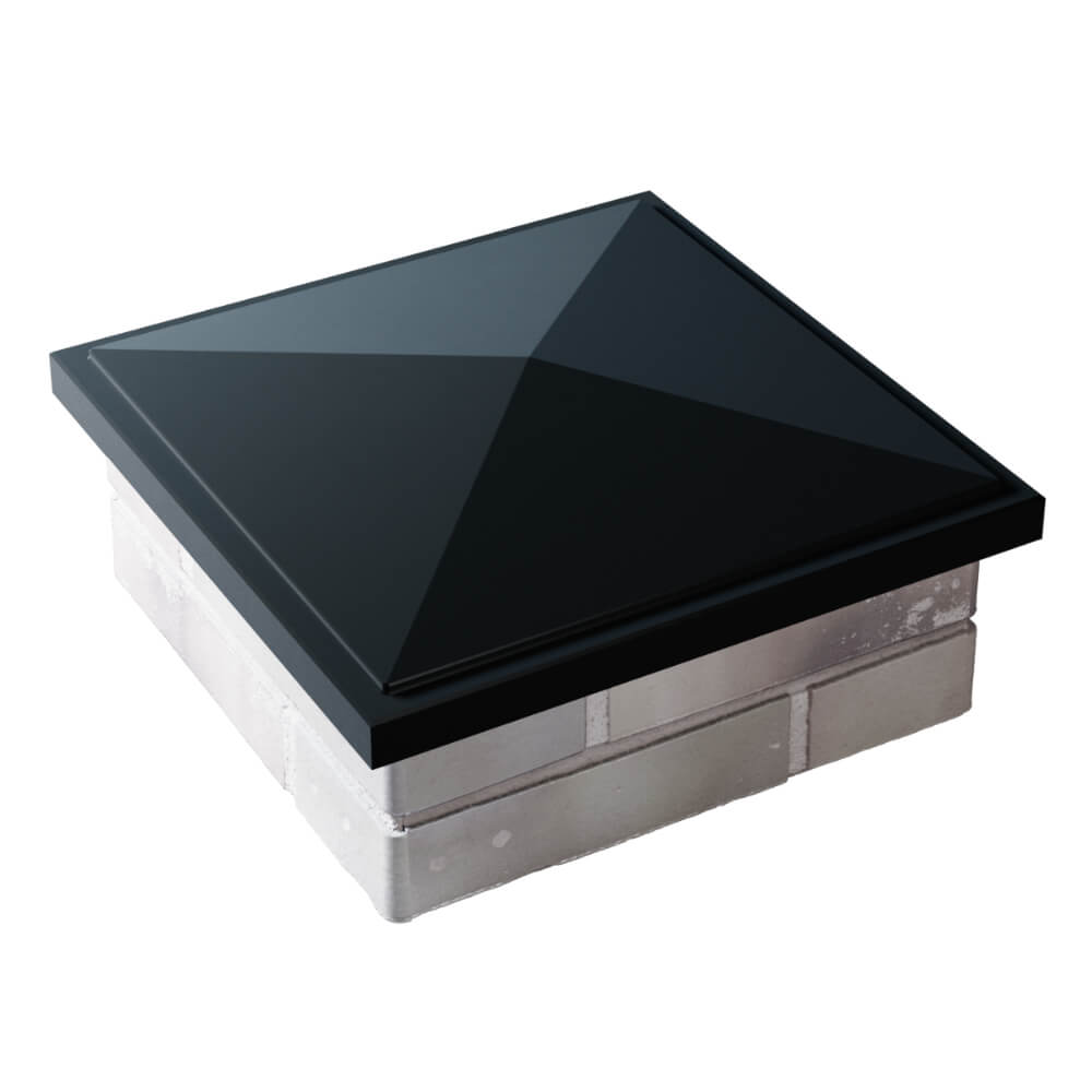 Колпак Zking БонаМоно Черный на столб 1.5х1.5 кирпича (385х385, 400х400мм) в Минеральных водах фото