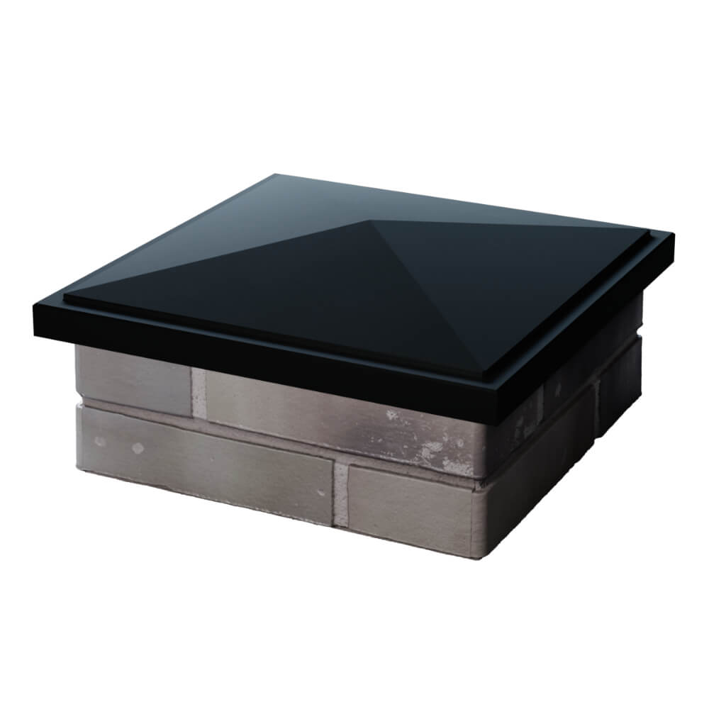 Колпак Zking БонаМоно Черный на столб 1.5х1.5 кирпича (385х385, 400х400мм) в Минеральных водах фото