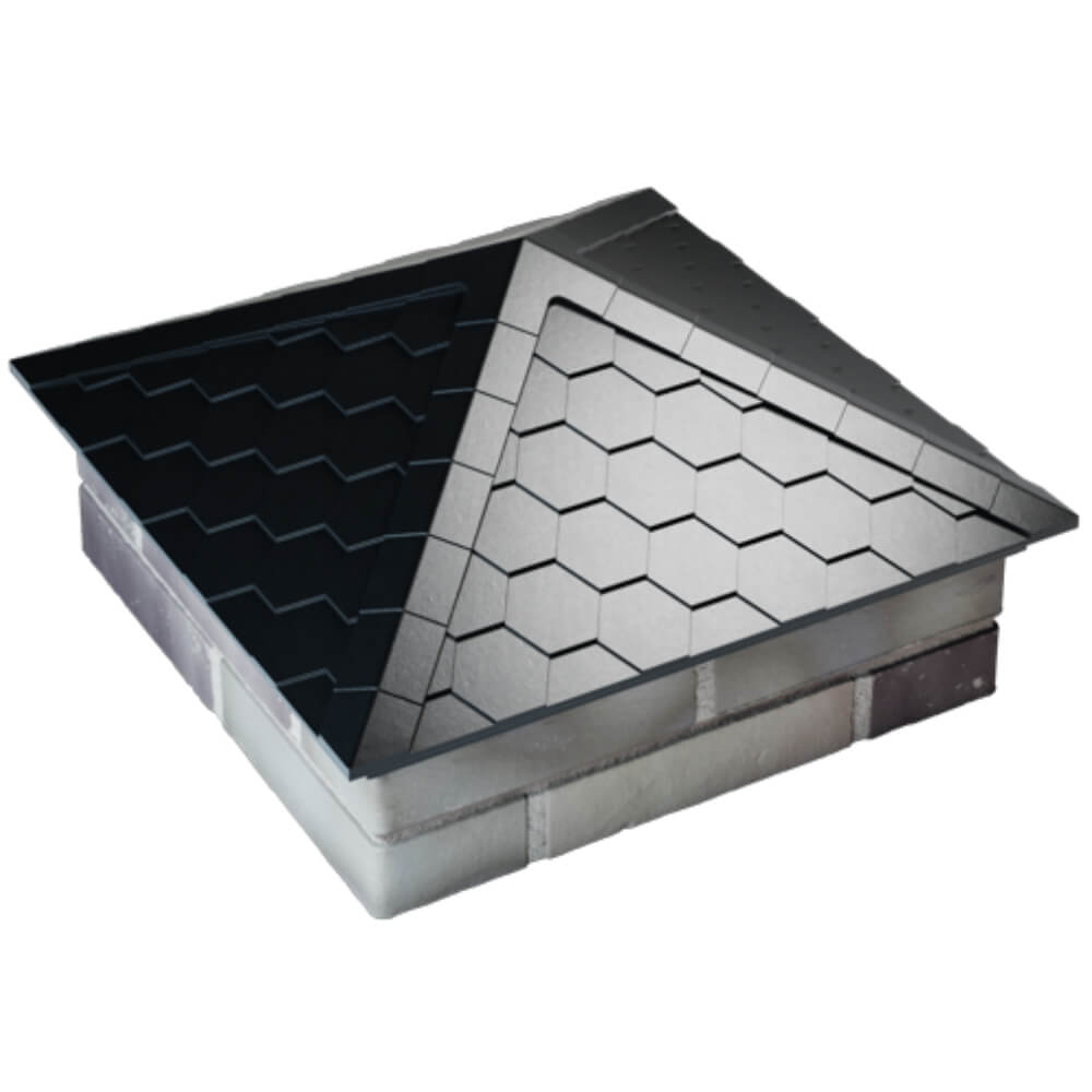 Колпак Zking Эверест Черный на столб 2х2 кирпича (535х535мм) Минеральные воды фото