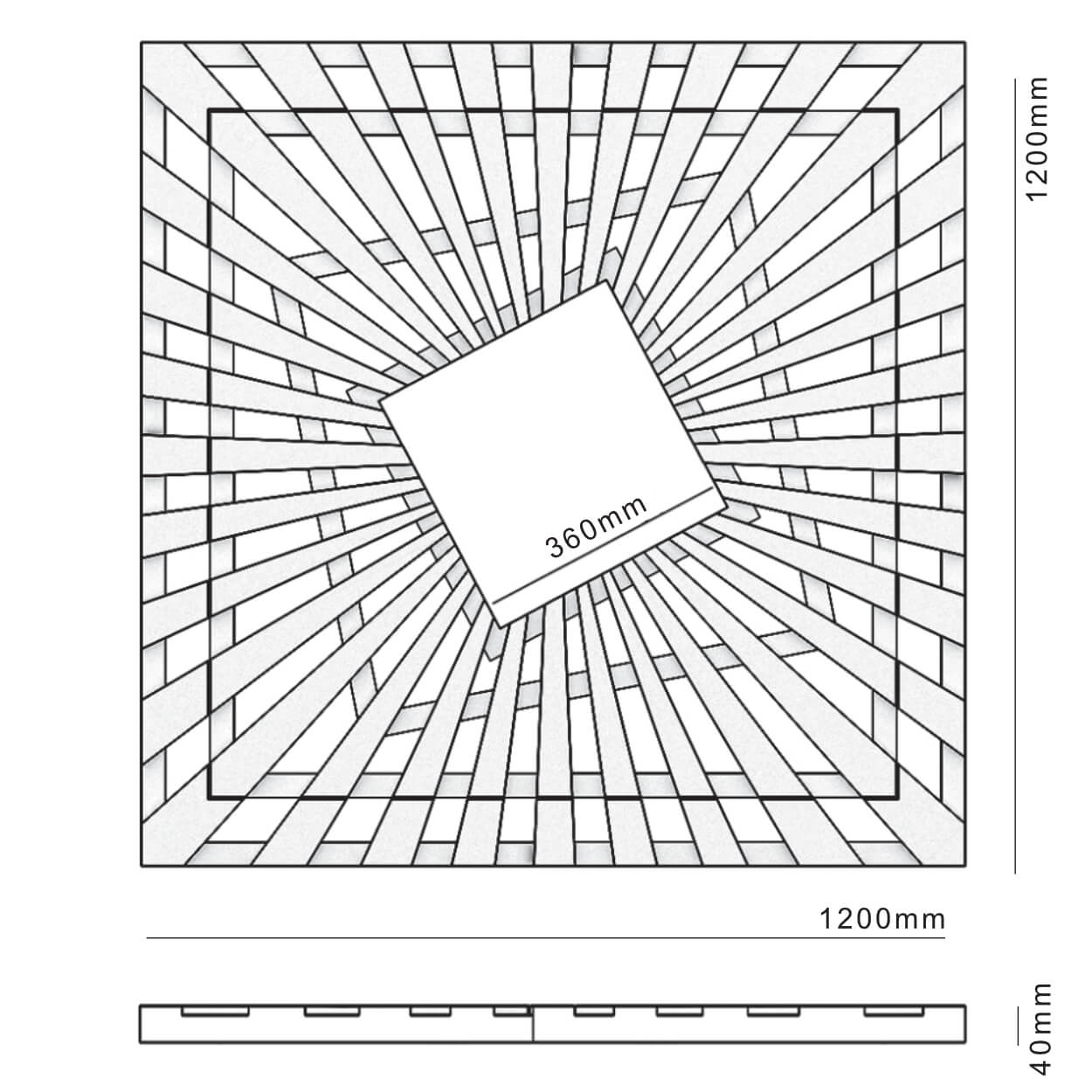 Приствольная решетка для дерева ZKING ATMOSPHERE 1.2х1.2м Черная в Минеральных водах фото
