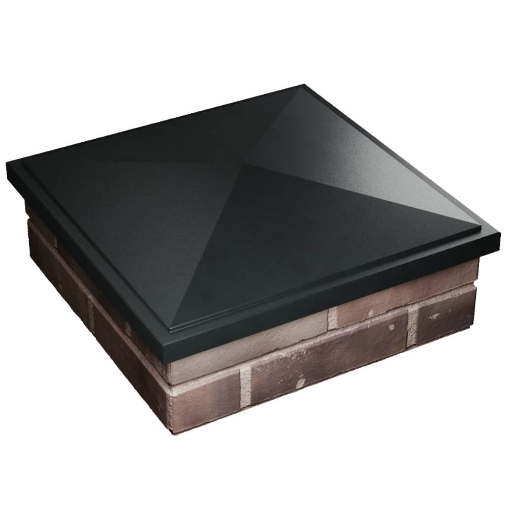 Колпак Zking БонаМоно Черный на столб 2х2 кирпича (515х515, 530х530мм) в Минеральных водах фото