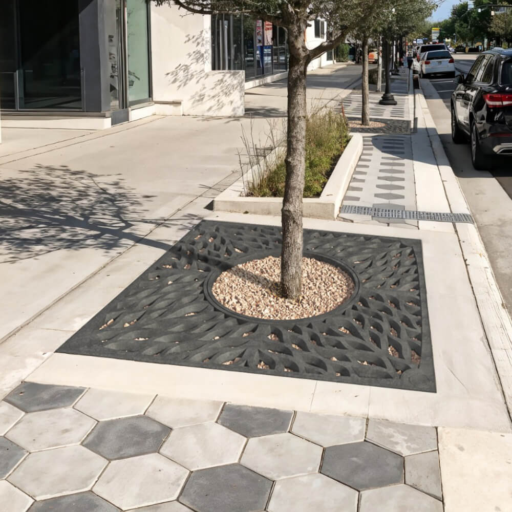 Приствольная решетка для дерева ZKING CRUST 2х2м Черная в Минеральных водах фото