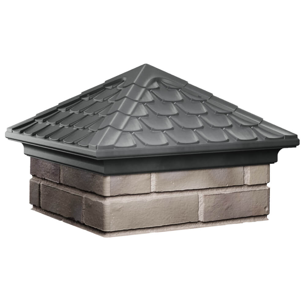 Колпак Zking Эльбрус Серый на столб 1.5х1.5 кирпича (385х385мм) в Минеральных водах фото