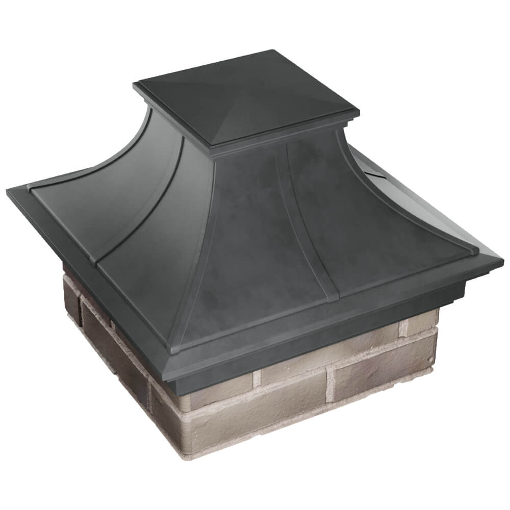 Колпак Zking Монблан Премиум Серый на столб 1.5х1.5 кирпича (385х385мм) в Минеральных водах фото