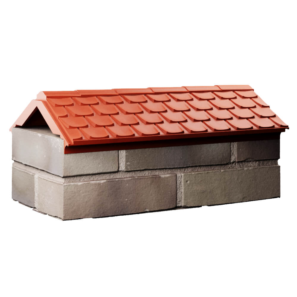Парапет Zking Эльбрус Красный с посадкой на 1 кирпич (255мм) Минеральные воды фото