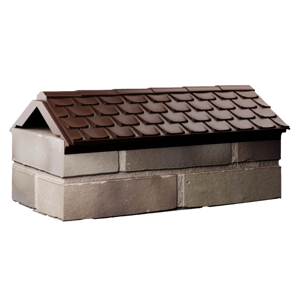 Парапет Zking Эльбрус Коричневый с посадкой на 1 кирпич (255мм) Минеральные воды фото