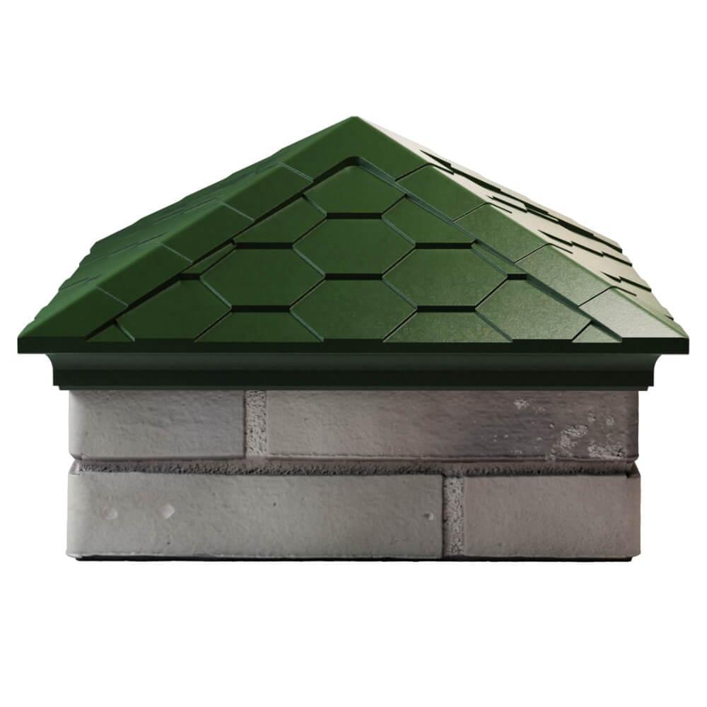 Колпак Zking Эверест Зеленый на столб 1.5х1.5 кирпича (390х390мм) Минеральные воды фото