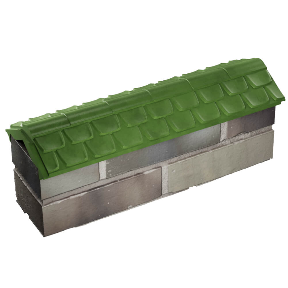 Парапет Zking Эльбрус Зеленый с посадкой на 0.5 кирпича (130мм) в Минеральных водах фото